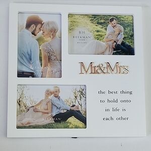 'Mr & Mrs' Wedding Photo Frame NWOT